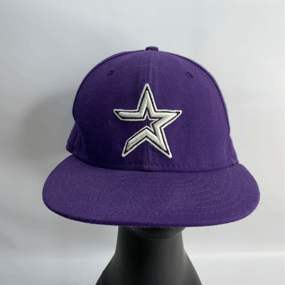 Houston Astros New Era Cap Purple 59 Fifty Fitted Hat Size 7 3/4